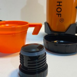 Termo de Acero Quirúrgico Grünhof Naranja 2.2 Litros Doble Vaso - imagen 10