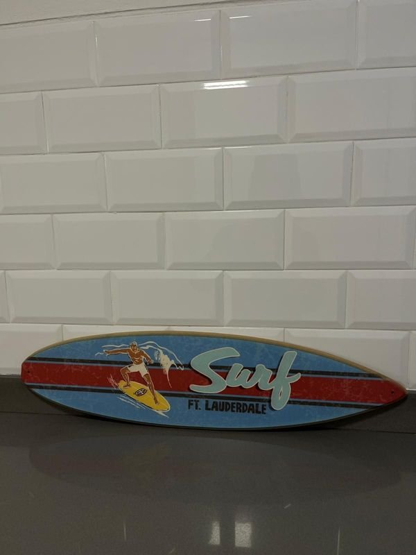 Adorno Tabla de Surf "Surf Ft. Lauderdale"