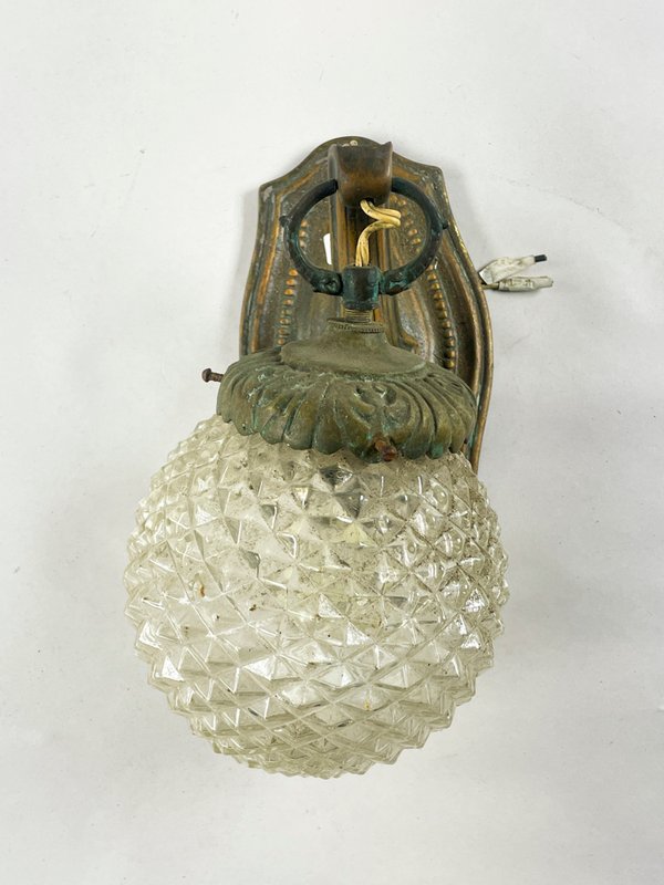 Aplique de Bronce con Globo Tallado - imagen 1