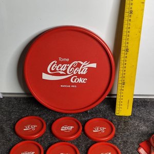 Set de 7 Piezas Coca-Cola en Plástico Rojo - imagen 1