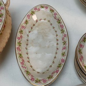 Juego de Vajilla Inglesa de Loza con Diseño Floral Rosa - imagen 7