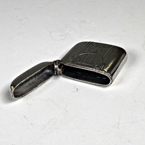 Estuche Art Nouveau con Cigarrera y Fosforera de Metal WMF - imagen 4