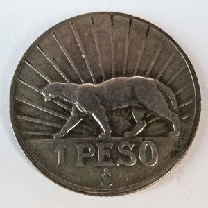 Moneda de Plata Uruguaya 1 Peso de 1942 - imagen 2