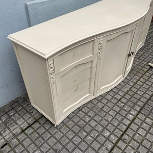 Aparador Bajo Blanco Patinado con 10 Cajones y 2 Puertas - imagen 4