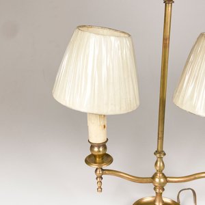 Lámpara de Bronce de Dos Luces con Pantallas - imagen 3