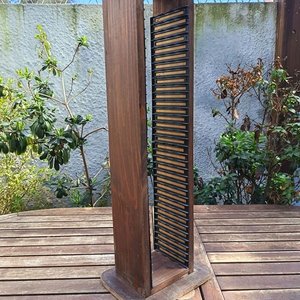 Mueble Porta CDS vertical de madera - Medidas: 17 cm x 13 cm x  Alto 75 cm - imagen 3