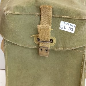 Bolso de Lona Militar Antigás Británico 2GM - Medidas 14x20cm - imagen 2