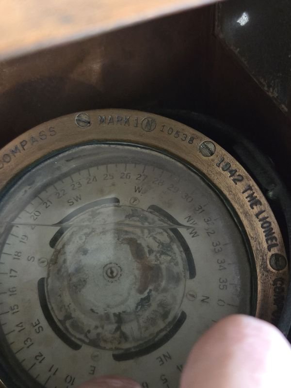 Brújula Náutica Antigua de la Primera Guerra Mundial - imagen 6