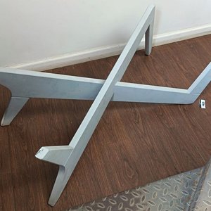 Base de mesa de comedor de diseño geométrico - Medias: 120 cm x 56,50 cm x 42 cm Alto - imagen 2