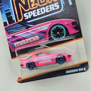 Hot Wheels Mazda RX-7 Neon Speeders Rosa - imagen 2