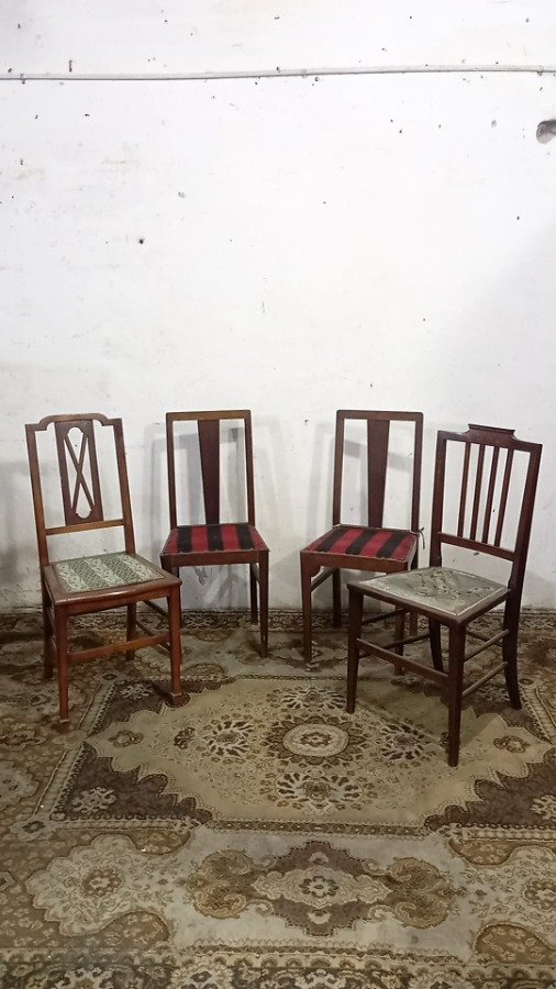 Sillas inglesas con marquetería de alta calidad - imagen 2