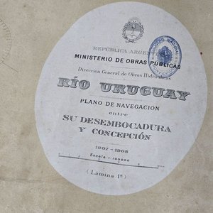 Plano de Navegación Río Uruguay: Desembocadura a Concepción (1908) - 2 Láminas - imagen 3