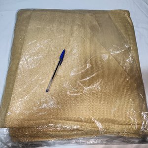 Lona Beige para Exterior, Parasol Resistente 5x4mts con Borde Reforzado - imagen 3
