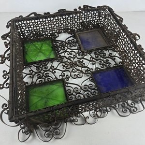 Lote anterior: Antiguo Aplique de Techo Artesanal en Hierro Forjado con Cristales