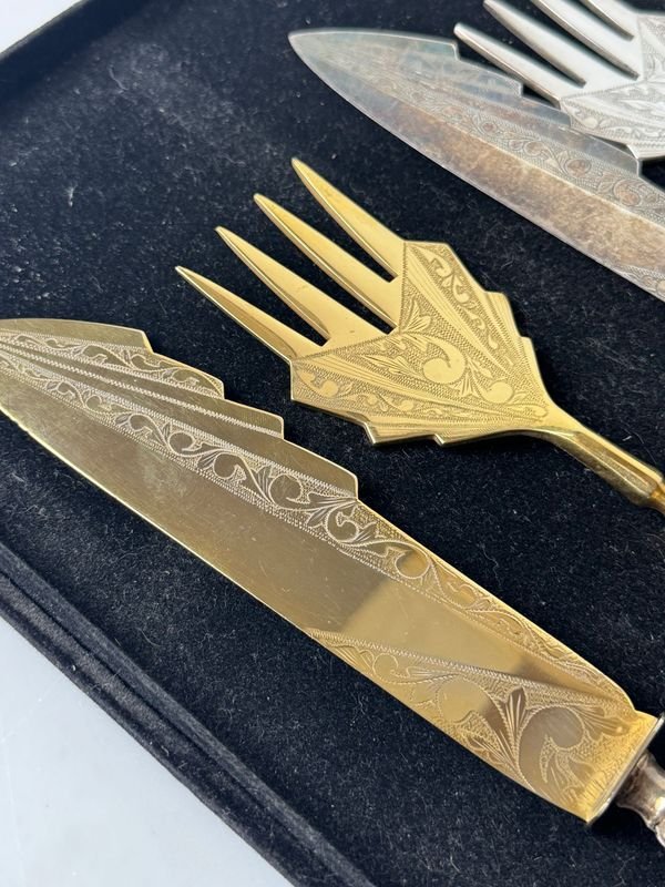 Cubiertos de postre en platina de excelente calidad - imagen 3