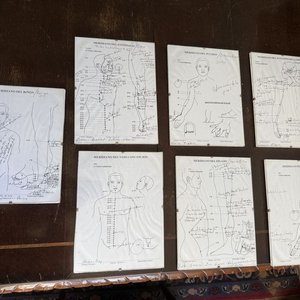 Lote de 7 Láminas Ilustradas de Meridianos y Puntos de Acupuntura - imagen 1