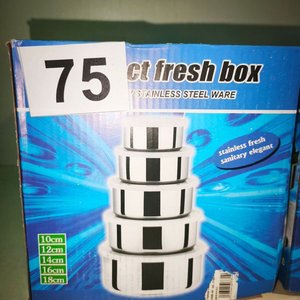Set de 8 Cajas de Acero Inoxidable para Alimentos (5 Unidades) - imagen 2
