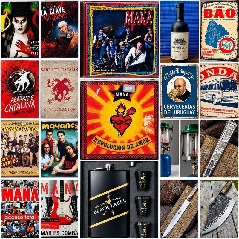 Lote de Coleccionables y Antigüedades: Música, Publicidad y Más