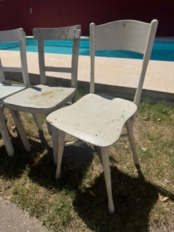 Sillas antiguas firmes para exteriores - imagen 5