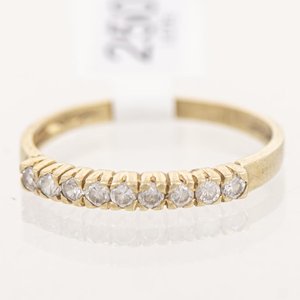 Anillo Medio Sin Fin Oro 18k con Circonias - imagen 1