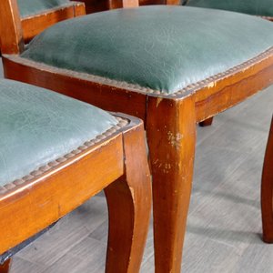 Juego de Comedor Francés: Mesa Extensible y 6 Sillas Tapizadas en Neoskai - imagen 10