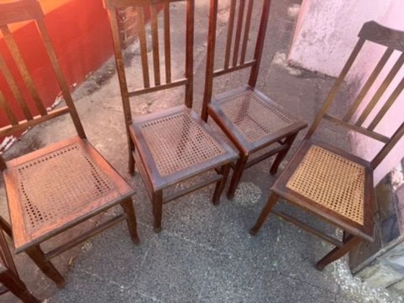 Sillas de Madera con Almohadones y Esterillado - imagen 9