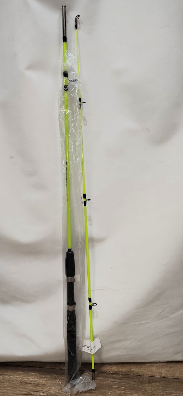Caña de pesca en fibra maciza con porta reel - imagen 4