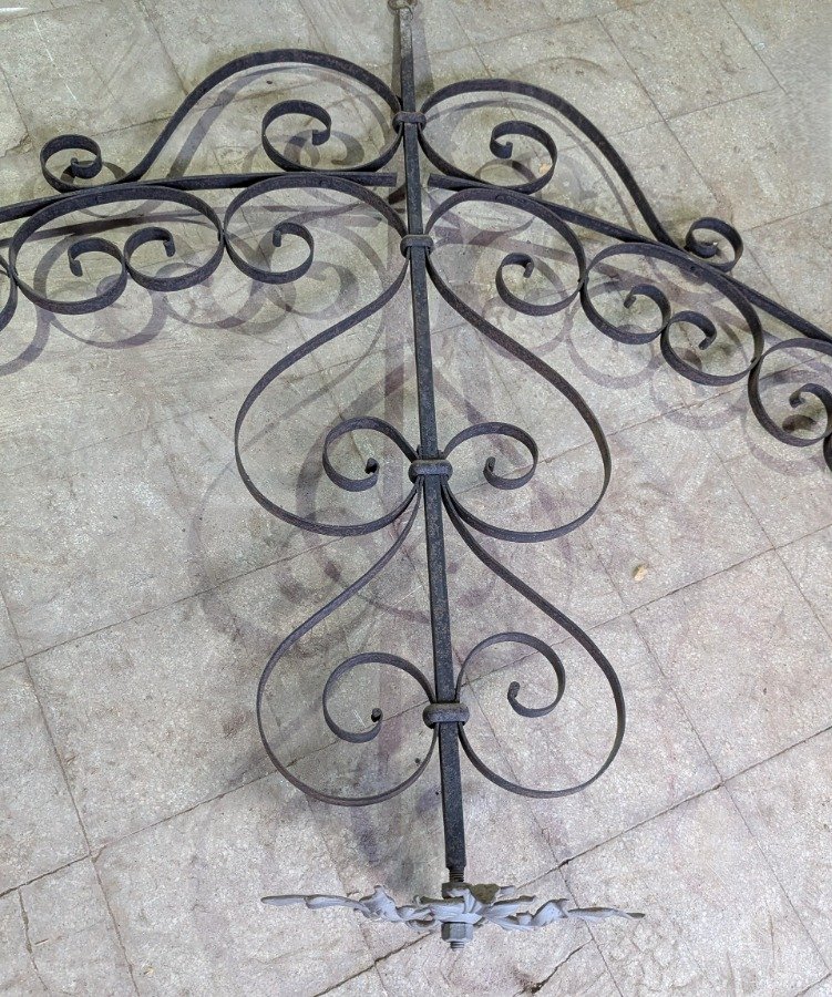 Puerta de hierro decorativa antigua para glorieta - imagen 3