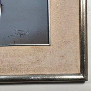 Pintura "Escena Nocturna" de Emilio Bolinches, Acrílico sobre Fibra Firmado - imagen 6