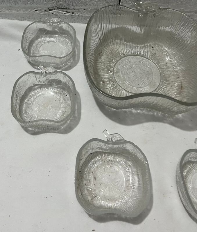 Ponchera y compoteras de vidrio transparente - imagen 3