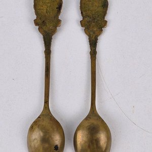 Par de Cucharitas Conmemorativas Centenario Uruguay 1830-1930 - imagen 5