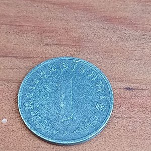 Moneda Alemana 1 Pfennig Tercer Reich 1943 - imagen 2