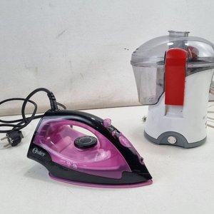 Plancha a Vapor Oster 1200W y Extractor de Jugos Centrifugo Ufesa Activa - imagen 2