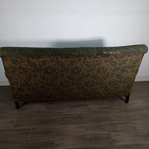 Sillón de 3 cuerpos antiguo con tapizado floral - imagen 9