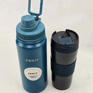 Set Botella y Vaso Térmico Zenit Nuevos Acero Inoxidable 600ml - imagen 3