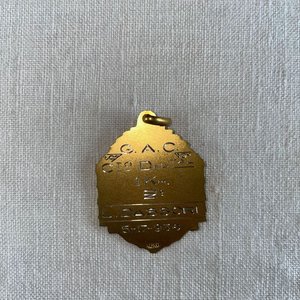 Medalla Dorada Campeonato Dptal 1 Km Segundo Puesto Dassori 1936 - imagen 3