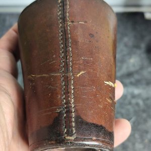 Set de 3 Vasos de Cuero Artesanales Uruguayos - imagen 6