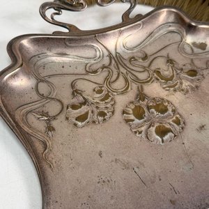 Juego de Recogemigas Art Nouveau en Alpaca - imagen 2