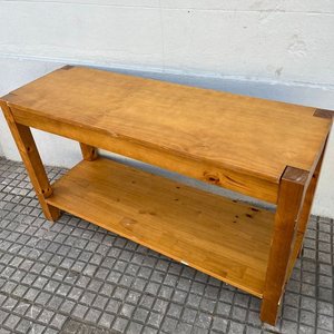 Mesa de Arrime Rústica en Madera Clara - imagen 7