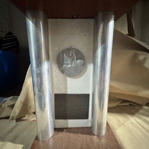 Trofeo Copa de Fútbol Plateado Alto 70cm - imagen 2