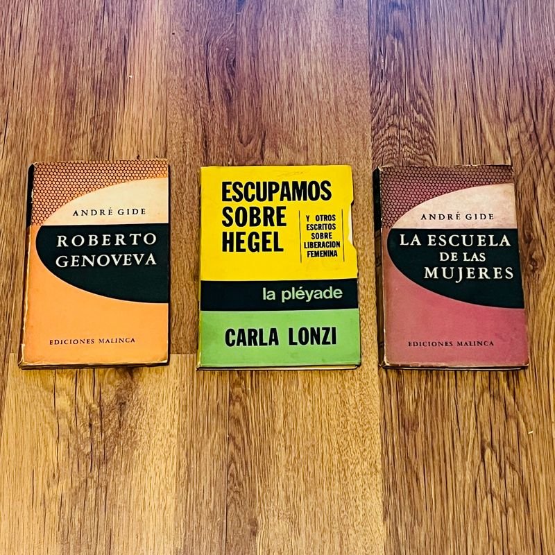 Lote de 3 Libros: Feminismo y Literatura - Carla Lonzi y André Gide