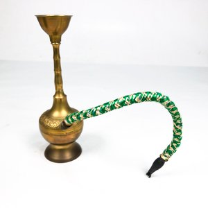 Pipa Shisha Antigua de Bronce con Manguera Decorada - imagen 2