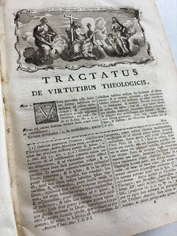 Tres libros antiguos sobre Teología del año 1776 - imagen 6
