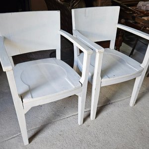 Lote: 2 sillones antiguos de madera - imagen 2