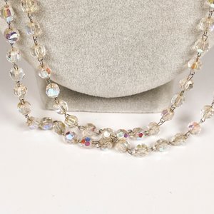 Collar Largo de Cristal Transparente con Reflejos Arcoíris - imagen 4