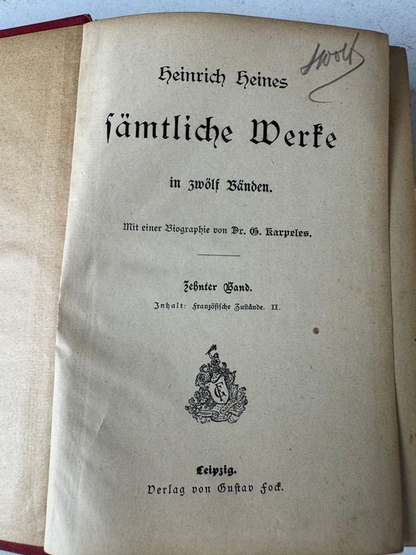 Colección de libros completos de Heinrich Heine - Leipzig - imagen 3