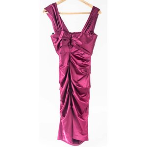 Vestido de Fiesta Fucsia María Vázquez Talle S - imagen 2