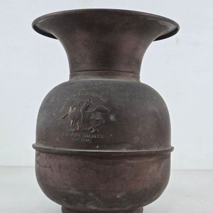 Escupidera Vintage de Latón y Cobre "Pony Express" - imagen 3