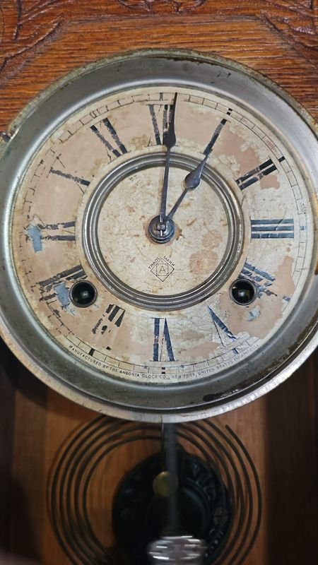 Reloj Ansonia en roble - Relojes antiguos de alta calidad - imagen 7