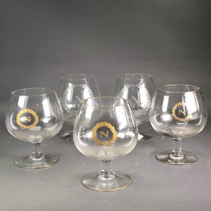 Cinco Copas para Cognac "Napoleón" - Dos Modelos - imagen 1